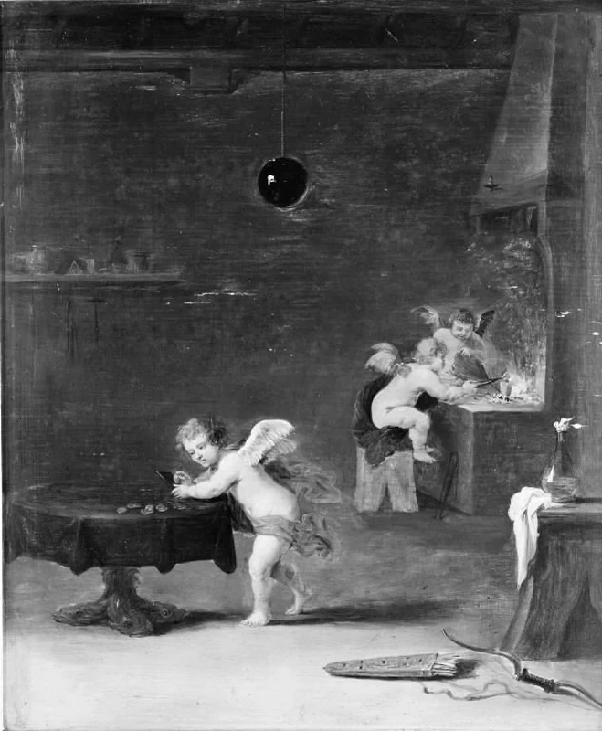 Cupido fonde le monete - Statens Museum for Kunst